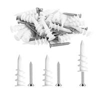 Tacos para fachada, 20 unidades, tacos aislantes, tacos de 42 mm, tacos para aislamiento con tornillos, tacos aislantes para fachada, juego de tacos aislantes sin perforación previa