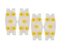 Tacos para Hielo, 2 Pares Pinzas para Zapatos para Hielo, Agarre para Zapatos para Hielos Y Nieve, Tacos para Zapato De 5 Dientes para Nieve Y Hielos, Crampones para Senderismo, Escalada