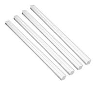 tacos para tartas,tacos para tartas, Varilla cuadrada acrílica, longitud 250 mm/9,84 pulgadas, barra de plástico sólido PMMA transparente, 4 piezas(10 * 10mm)
