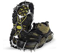 Tacos para zapatos, tallas 36 - 47, crampones para zapatos en invierno, crampones para hielo, garras de zapatos con dientes de acero inoxidable, tallas, escalada, montañismo, senderismo, etc.
