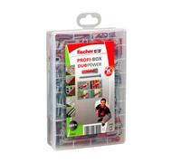 fischer Maletín Profi-Box DUOPOWER 6x30 y 8x40 mm, tacos y tornillos – 160 uds