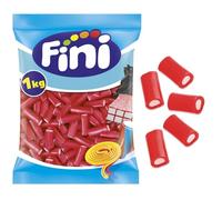 Tacos Rellenos de Regaliz Rojo Sabor Fresa FINI 1kg | Golosinas de Regaliz Relleno | Ideal para Candy Bar, Cumpleaños y Eventos | Formato Ahorro