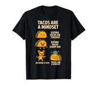 Tacos Son Una Mentalidad Divertido Galaxy Cerebro Meme Art Camiseta