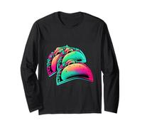 Tacos Vaporwave Estética Estilo Pastel Manga Larga
