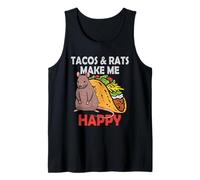 Tacos Y Ratas Lindo Mascotas Rata Amante Mexicano Comida México Camiseta sin Mangas
