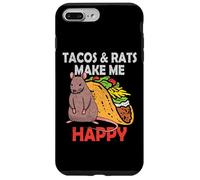Tacos Y Ratas Lindo Mascotas Rata Amante Mexicano Comida México Carcasa para iPhone 7 Plus/8 Plus
