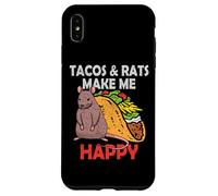 Tacos Y Ratas Lindo Mascotas Rata Amante Mexicano Comida México Carcasa para iPhone XS Max