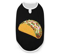 Tacos1 Food - Camiseta divertida para perro, sin mangas, para mascotas, sin botones, para gatos, talla XL