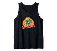 Tacosaurus Dinosaurio Taco Comida Mexicana Burrito Nacho Gráficos Camiseta sin Mangas