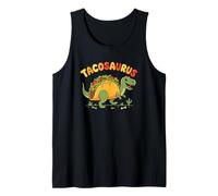 Tacosaurus Taco Dinosaurio Divertido Juego de Palabras de Comida Camiseta sin Mangas