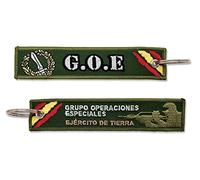 Tacro Llavero GOE Grupo de Operaciones Especiales Bordado Ejército de Tierra Militar Fuerzas Armadas Verde