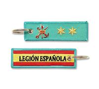 Tacro Llavero Legión Española Divisa (OF-1) Teniente Ejercito de Tierra Fuerzas Armadas España Verde Bordado
