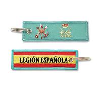 Tacro Llavero Legión Española Divisa (OF-8) Teniente General Ejercito de Tierra Fuerzas Armadas España Verde Bordado