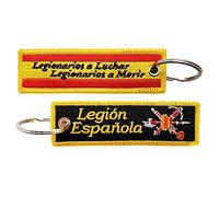 Tacro Llavero Legión Española Legionarios a Luchar Legionarios a Morir Ejercito de Tierra Fuerzas Armadas España Negro Bordado Amarillo
