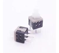 Tact Tactile Mini On Off Self-Locking Switch Push Button Momentary Latching 5.8 * 5.8/7 * 7/8 * 8/8.5 * 8.5mm DIP 6 Pin 5Pcs(5.8x5.8)