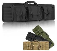 Táctica Bolsa para Doble Rifle, Funda para Armas Largas Bolsa de Rifle con Bandolera Acolchada y Desmontable, Mochila para Carabina para Caza y Pesca, Impermeable
