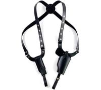 Táctica Oculta Pistola,Fundas De Cuero Militar Dedoble Hombro Bajo El Brazo De Pistola De Mano Bolsa De Transporte Para P320/P220/P226/P227/G17/22/31/1911/QSZ92/QSZ92G De Caza De Acceso Black,A