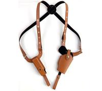 Táctica Oculta Pistola,Fundas De Cuero Militar Dedoble Hombro Bajo El Brazo De Pistola De Mano Bolsa De Transporte Para P320/P220/P226/P227/G17/22/31/1911/QSZ92/QSZ92G De Caza De Acceso Brown,A