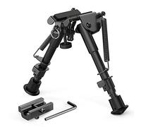Tactical Area Bípode de Rifle telescópico de 6-9 Pulgadas con Retorno por Resorte Marco de Soporte de péndulo telescópico Ajustable 20 mm Accesorios de modificación de instalación