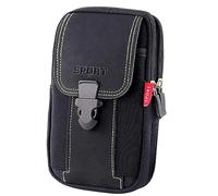 Tactical Belt Bag Handy Gürteltasche Herren Multifunctional Bum Bags Nylon Men's Tasche Waist Handytasche Gürtel Waist Pocket for Hiking Camping Schwarz, Negro , talla única