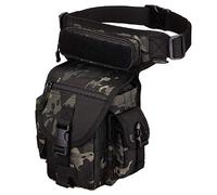 Tactical Big Capacity Waist Pack MOLLE Thigh Drop Leg Bag Adjustable Strap Waist Fishing Packs for Outdoor Camping Motorcycle Riding Fishing-ACU(Bcp)