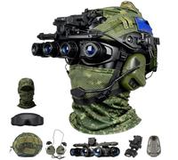 Tactical Bump Set Casco Set 8 in 1 con passamontagna, per Softair, Paintball, Campo all'aperto e Cosplay