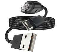 Tactical Cable de Carga USB a Garmin Fenix + USB-C Nailon trenzado 1m,