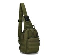 Tactical Compact Sling Bag, Tactical Sling Bag Military Shoulder Backpack, Tactical Shoulder Bag for Men(Green)