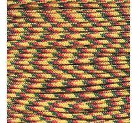 Tactical Cord - Bobinas de cuerda de paracaídas de 3 hebras de resistencia a la tracción de 420 libras (250 pies, rasta)