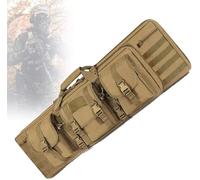 Tactical Double Gun Case Rifle Case,Padded Carrying Shotgun Case Soft Gun Case Multi-Function Gun Bag,Prefect for Hunting, Shooting and Other Outdoor Activities