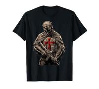 Tactical Faith Defender - Equipo de Combate de Caballero templario Moderno Camiseta