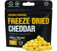 Tactical FoodPack Freeze Dried Cheddar Snacks (40g) - Gevriesdroogde kaasblokjes - minimaal 3 jaar houdbaar - 254kcal - 17,7gram proteine