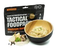 Tactical?Foodpack?Risotto?de?Setas liofilizado vegetariano?517?kcal?100?g?|?Lista en?5?9?min?|?Comida ligera para kits de emergencia, senderismo y camping.