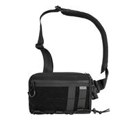 TACTICAL_G ache L3S EDC Bolso Sling Para Pecho, Bolso cruzado, Nylon CORDURA, Bolso de Hombro, Porte Viaje, Cremallera YKK, Mochila Táctica de Hombro, Correa Ambidiestra de Excursionismo, Negro