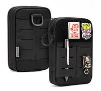TACTICAL GEEK E2.0 EDC - Bolsa compacta de Bolsillo para Cintura, Multiuso, Bolsa Molle EDC Organizador de Dispositivos, Color Negro