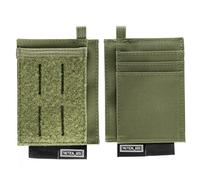TACTICAL GEEK EXT5 EDC Slim Pouch, Organizador de Tarjetas con Tela de Nylon Cordura, Bolsillo para Tarjetas de Crédito, Ranura Oculta, Almacenamiento Versátil para Pequeños Chose y Monedas, Verde