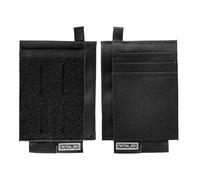 TACTICAL GEEK EXT5 EDC Slim Pouch, Organizador de Tarjetas con Tela de Nylon Cordura, Bolsillo para Tarjetas de Crédito, Ranura Oculta, Almacenamiento Versátil para Pequeños Chose y Monedas, Negro