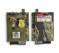 TACTICAL_GEEK EXT5 EDC Slim Pouch, Organizador Tarjetas con Tela de Nylon Cordura, Bolsillo para Tarjetas de Crédito, Ranura Oculta, Almacenamiento Versátil para Pequeños Chose y Monedas, Multicolor