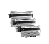 TACTICAL_GEEK Juego de bolsas de almacenamiento A5 EDC (3 tamaños), bolsa multiusos con gancho, bolsillo transparente para herramientas pequeñas, organizador de divisores