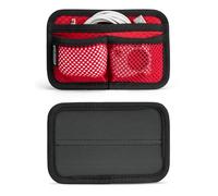 TACTICAL_GEEK TCM3 Mini Tablero Organizador EDC, Accesorios para Mochila con Bolsillo Abierto y Bolsillo de Malla, Panel de Inserción Organizador Modular con Gancho y Bucle para EDC, Rojo
