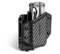 TACTICAL GEEK TGCode G4 Funda de Kydex para LEATHERMAN Multiherramienta, con ajuste automático, se adapta a la mayoría de los anchos de cinturón de las multiherramientas, abrazadera de funda de nylon