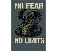 Tactical Notebook No Fear No Limits: Lined Military Journal for Men Fighters Risk Takers and Fearless Minds