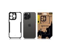 Tactical quantum stealth cover for apple iphone 15 pro max clear/black