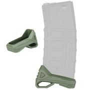 Tactical revista Quick Pull Holster antideslizante TPR placa base para P-MAG 556/762 Airsoft Tiro(verde)