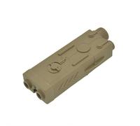 TacticalBattery Storage - Estuche de montaje de batería de iones de litio de 1600 a 2300 mAh, estilo PEQ para montaje en riel, Khaki, 1 pieza, Clásico