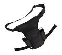 Tactically Drop - Riñonera para deportes al aire libre, caza, tela Oxford, bolsa de radio de dos vías, ajustable, para senderismo, Black