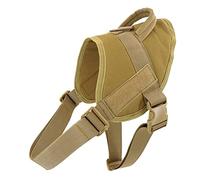 Tacticals - Arnés para perros de trabajo con asa, sin tirones y clip de correa ajustable, para paseos, senderismo, entrenamiento, chaleco militar, arnés con asa, perros de servicio, sin tirones para