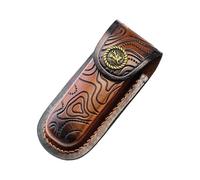 Tactics Knives Sheath Leather Construction Belt Attachment Holder Scratch Resistant Knives Cover for Camping & Hunting Protective Cutter Sheath with Belt Loop