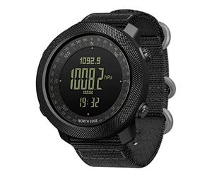 TACTIME Apache - Reloj táctico para hombre, reloj digital militar para exteriores con brújula, altímetro, barómetro, termómetro, pronóstico del tiempo, podómetro, resistente al agua hasta 50 m, caja