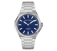 TACTO Specht & Söhne - Reloj de pulsera para hombre Randa 751 Movt ultrafino de acero inoxidable, resistente al agua hasta 100 m, color zafiro, azul, pulsera